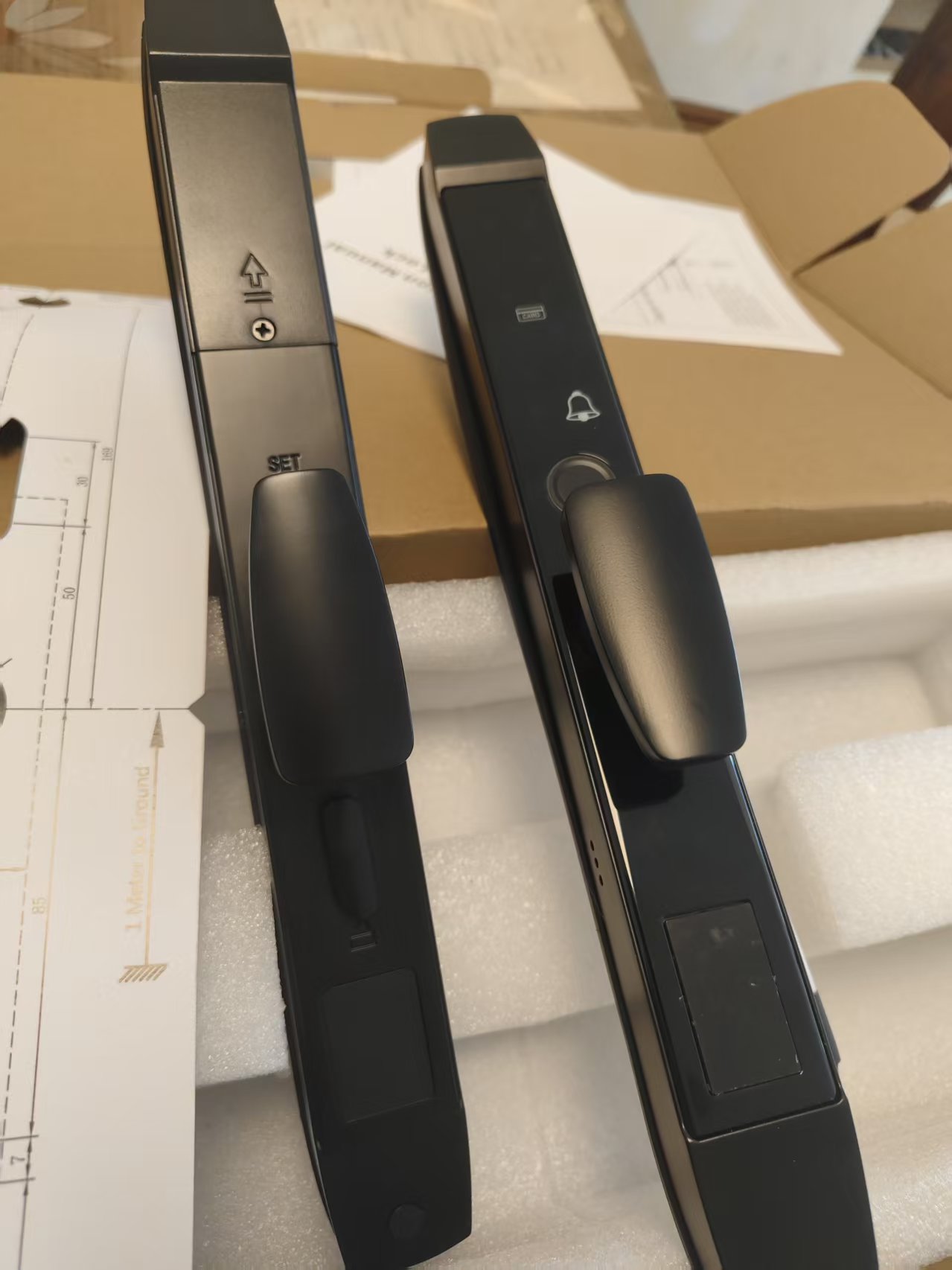 Long short handle passage mode lock