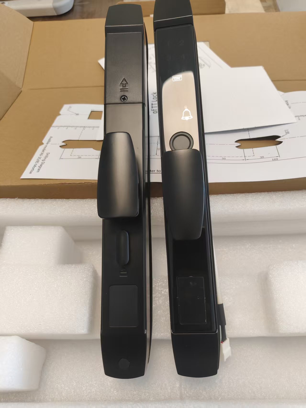 Long short handle passage mode lock