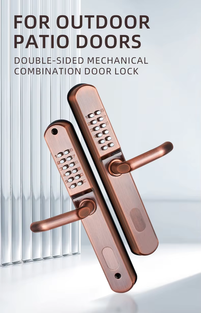 Double side outdoor combination lock