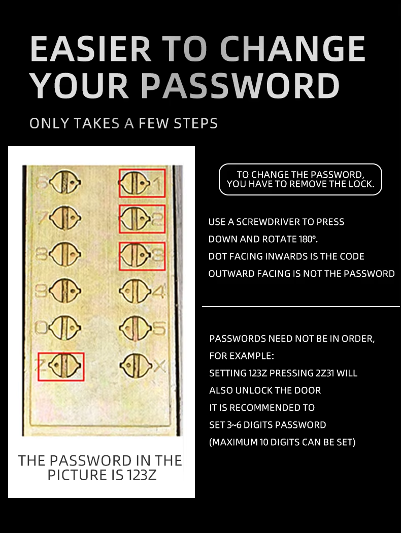 Double side outdoor combination lock