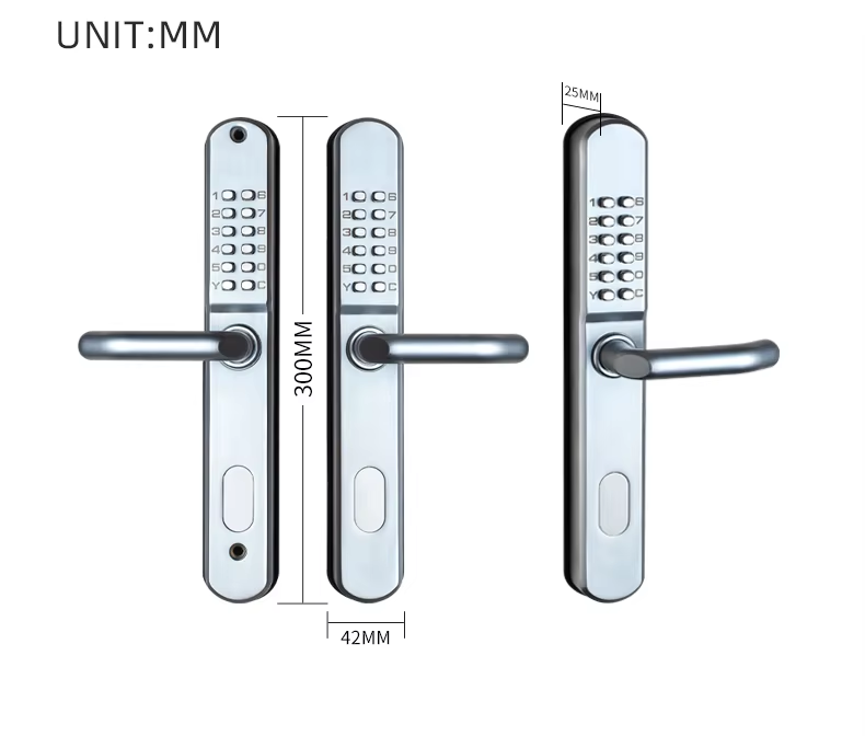 Double side outdoor combination lock