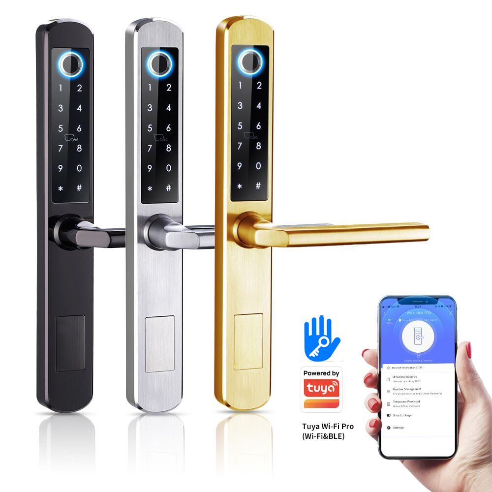 Gold SS304 2885 mortise smart grill lock