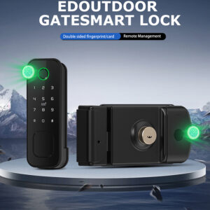 Waterproof double sides fingerprint rim lock