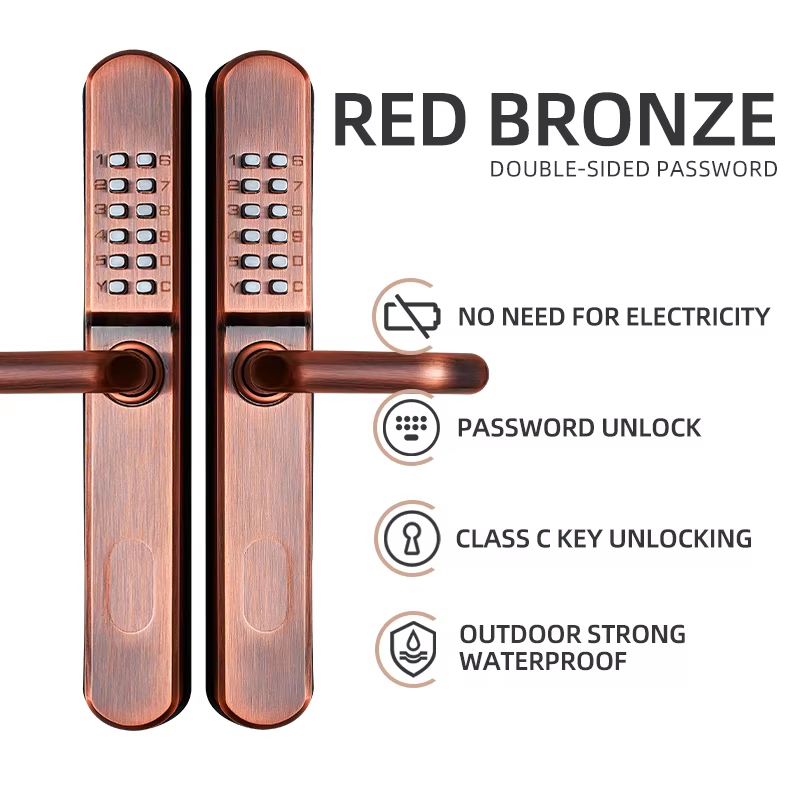 Double side outdoor combination lock