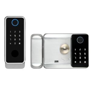 Double side waterproof smart rim lock