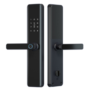 Silver tuya zigbee 6085 smart door lock