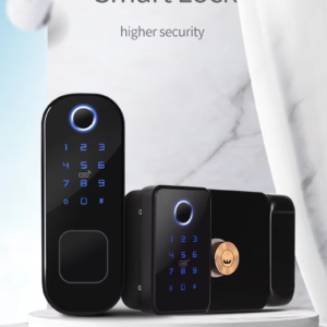 Double Sides Fingerprint Smart Rim Door Lock Ttlock