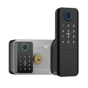 Outdoor Double sided fingerprint smart rim lock