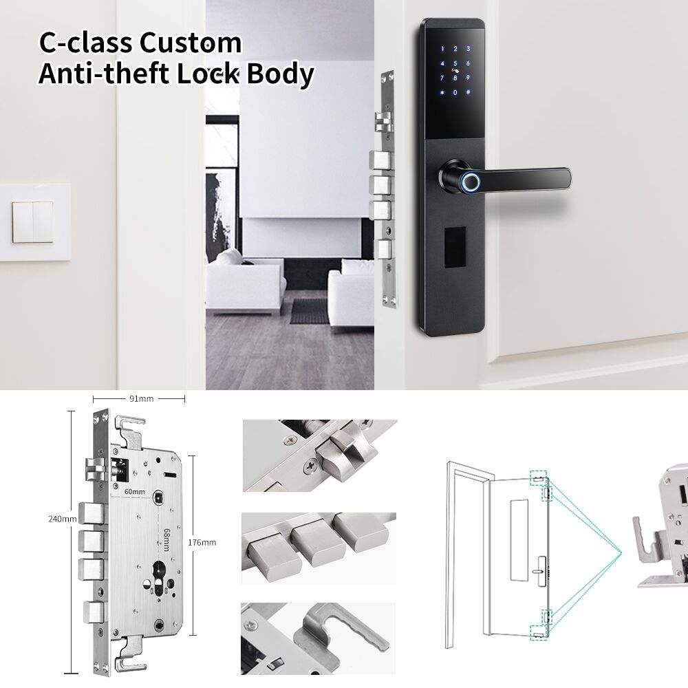 Touchscreen Thin panel 6068 Security Door Lock