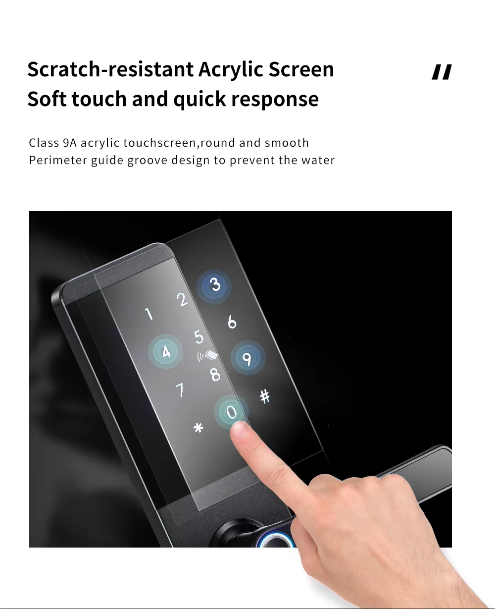 Touchscreen Thin panel 6068 Security Door Lock