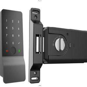 Tuya wooden metal door smart rim lock