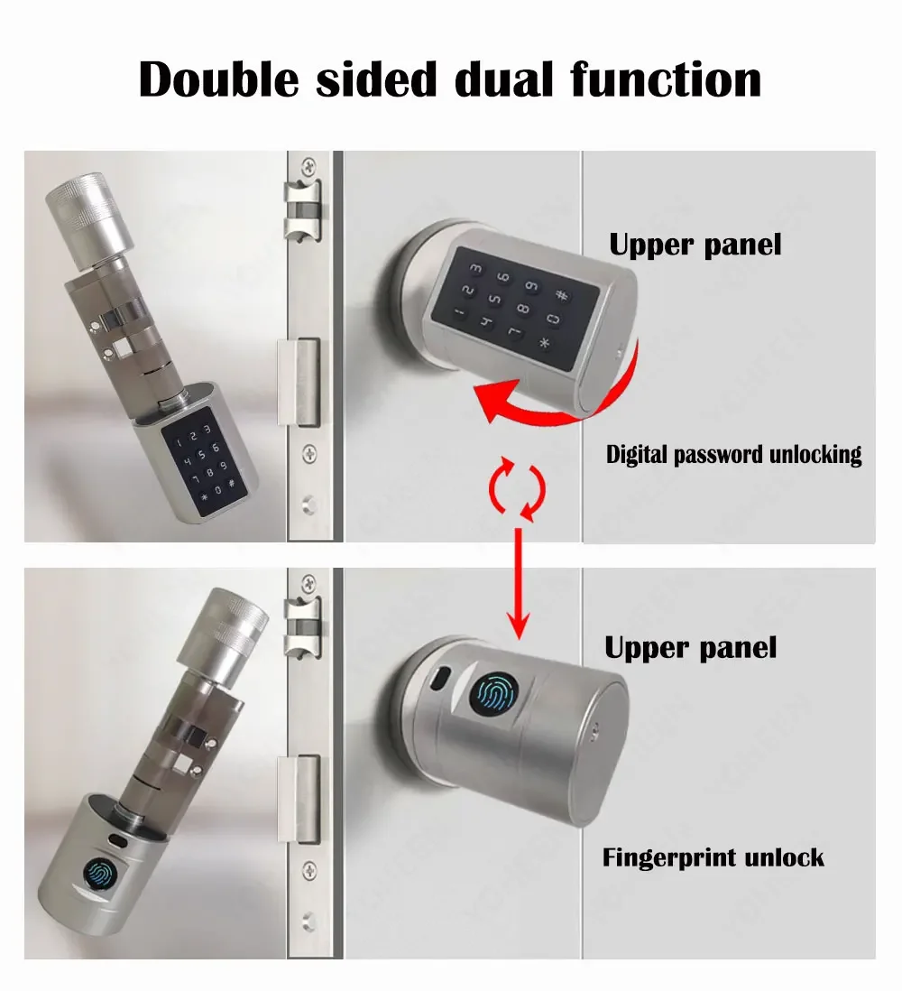 Gold Arab Euro Electronic Cylinder Lock