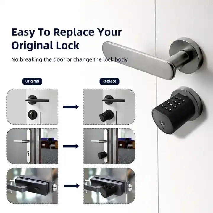 Gold Arab Euro Electronic Cylinder Lock