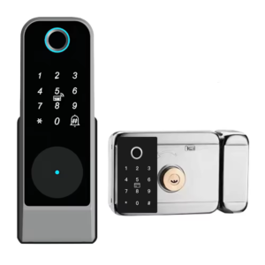 Double side remote control smart rim lock