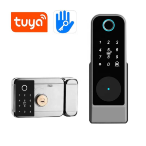 Double side remote control smart rim lock