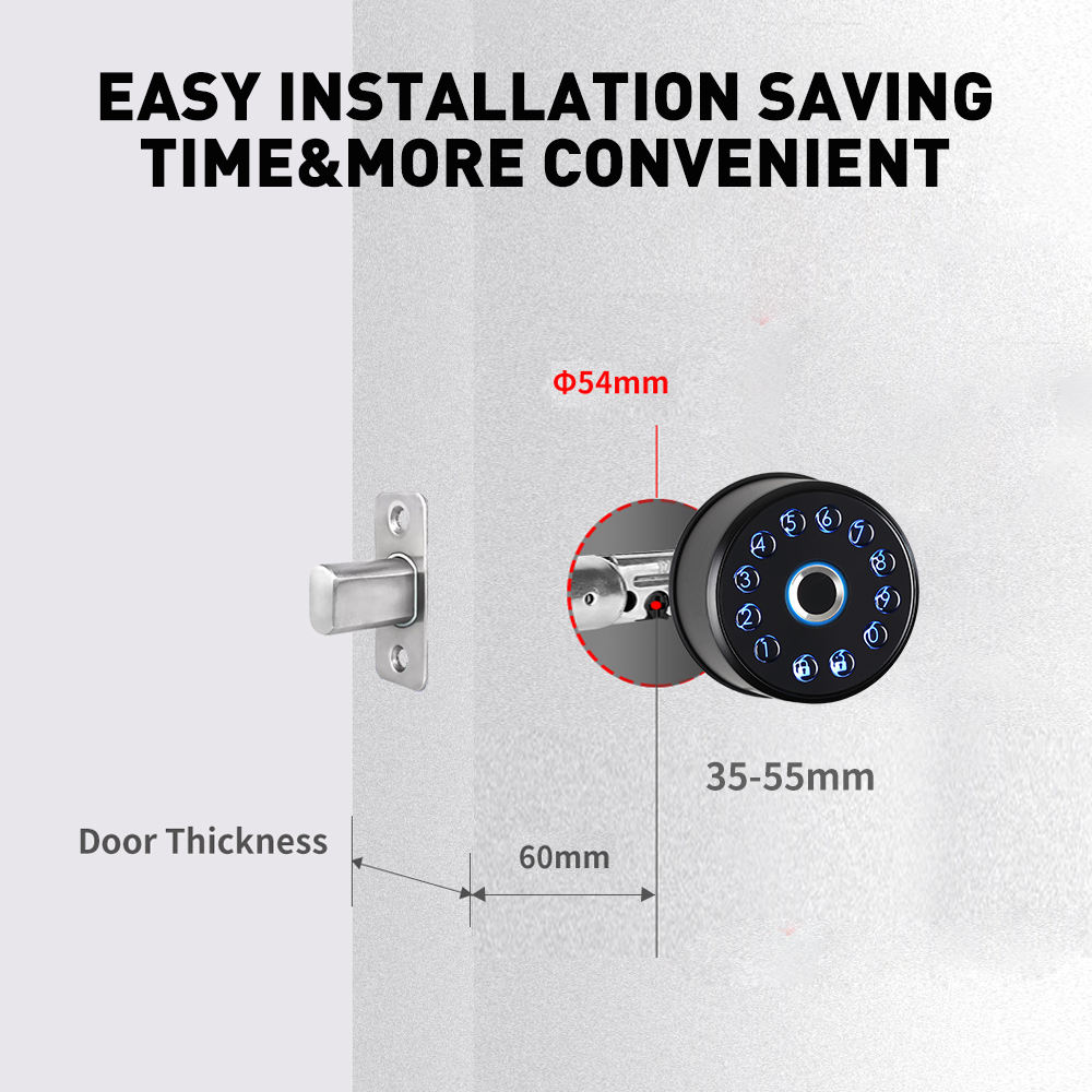 TTlock Physical button Smart Deadbolt Door Lock