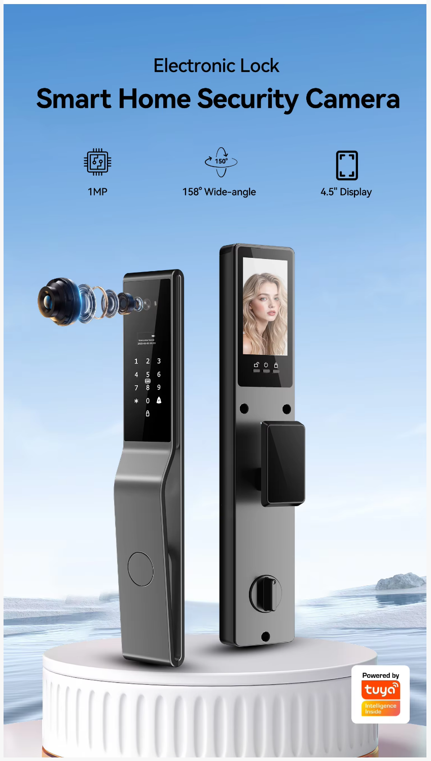 Waterproof 6590 Israel mortise auto lock
