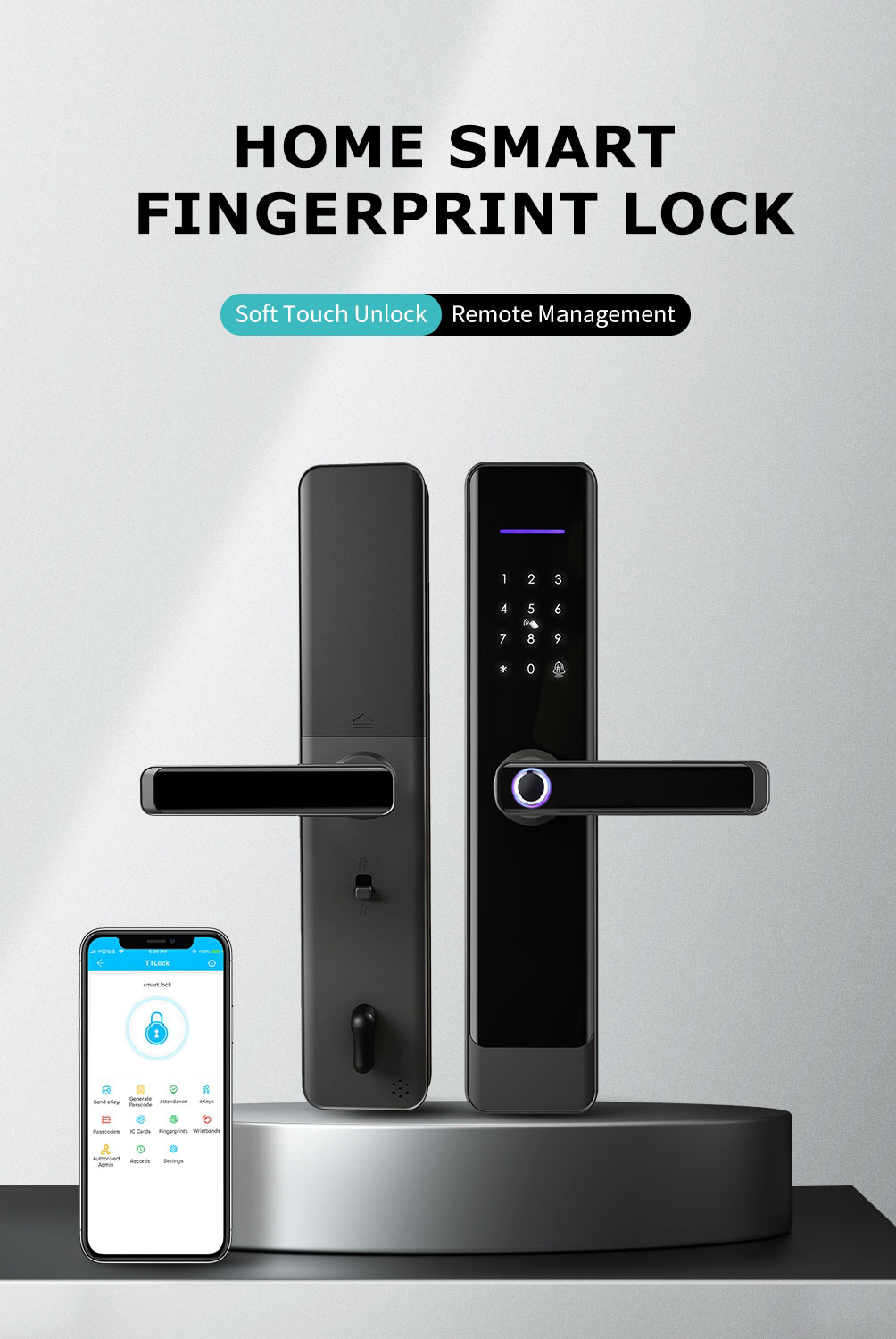 Main Door Passage Mode Smart Lock 