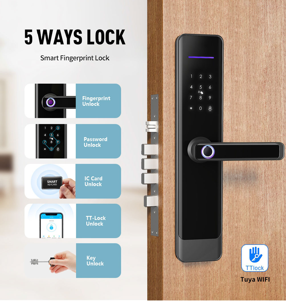Main Door Passage Mode Smart Lock 