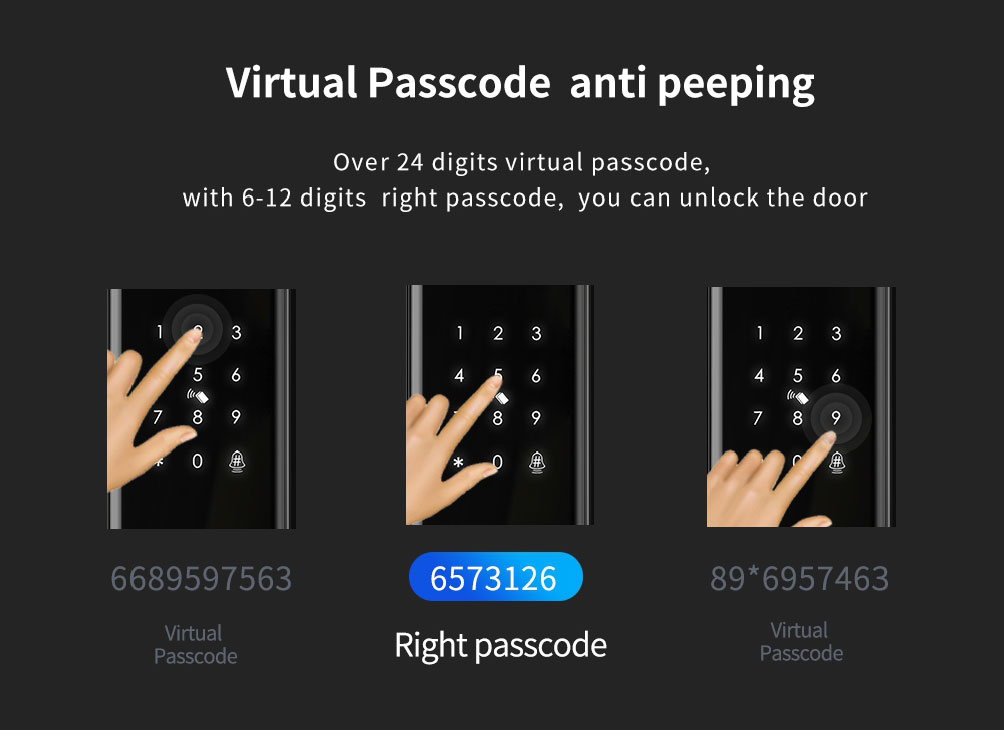 Main Door Passage Mode Smart Lock 