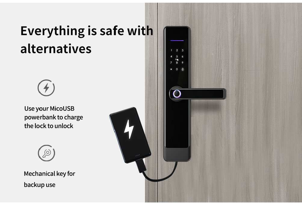 Main Door Passage Mode Smart Lock 