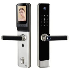 Fireproof Silver Camera Display Entrance door lock