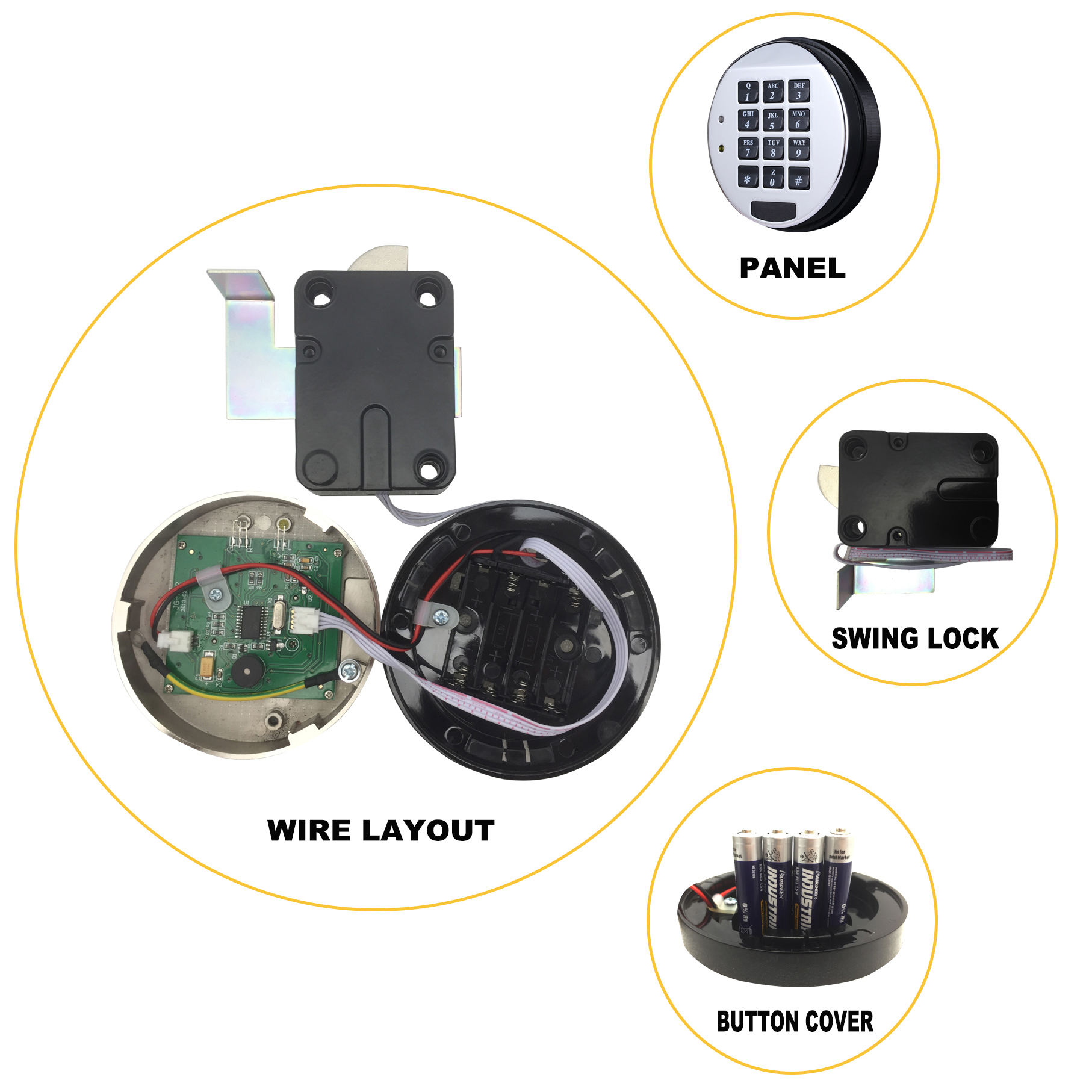 ttlock password smart safe lock
