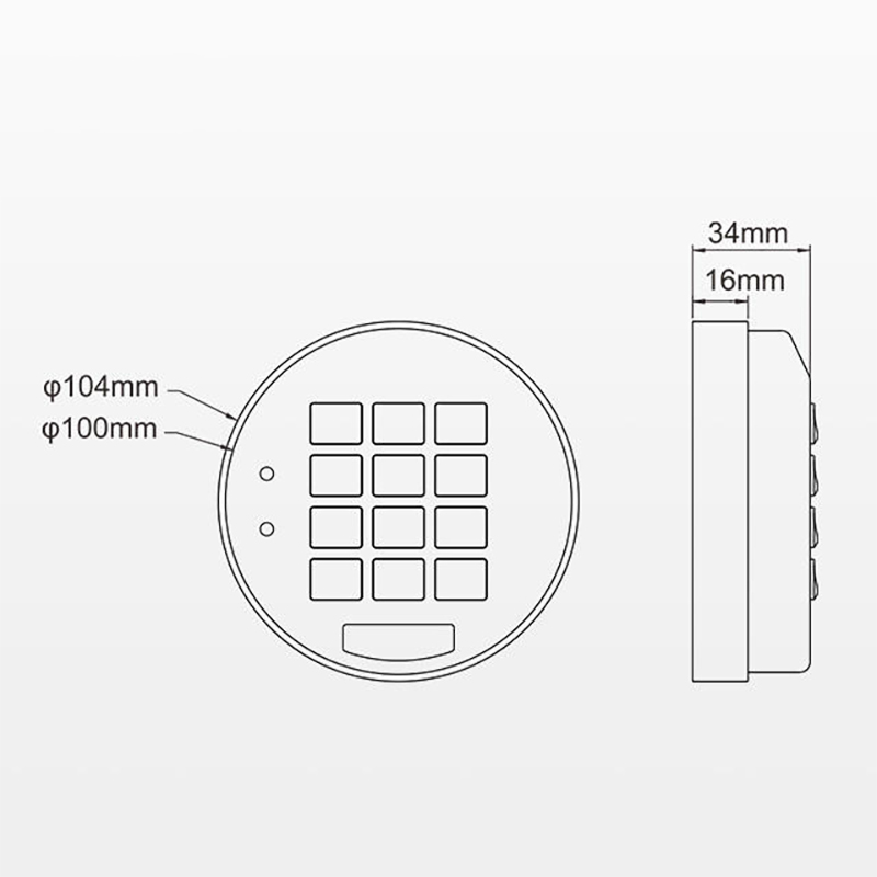 ttlock password smart safe lock