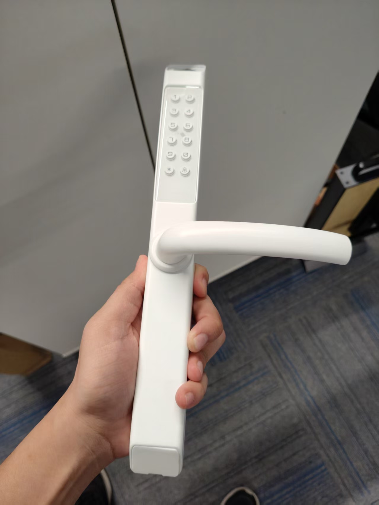 White ttlock tuya Smart UPVC Sliding door lock