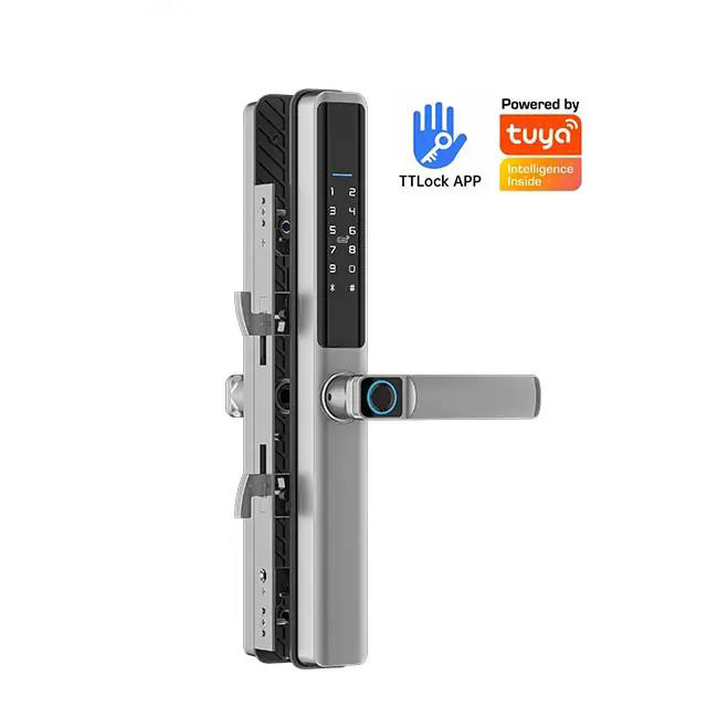 Fingerprint tuya ttlock Handle Smart Sliding Lock - 图片 3