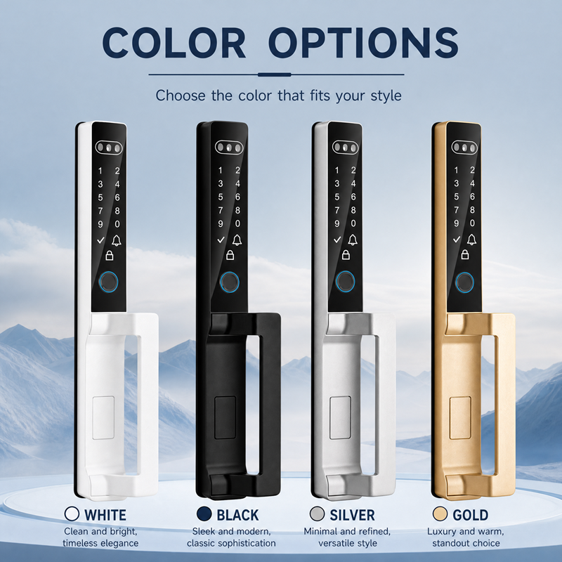 IP66 Outdoor White Automatic Slim Door Lock - 图片 2